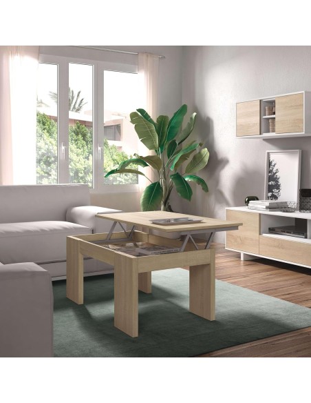 Mesa de centro elevable Flow Roble Canadian