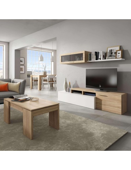 Mesa de centro elevable Flow Roble Canadian