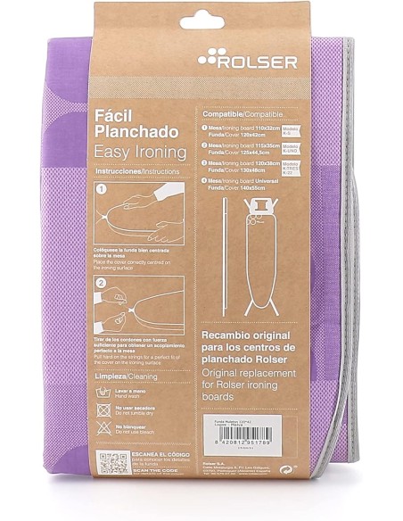 Funda Rolser Fur 002 con muletón Logos Malva