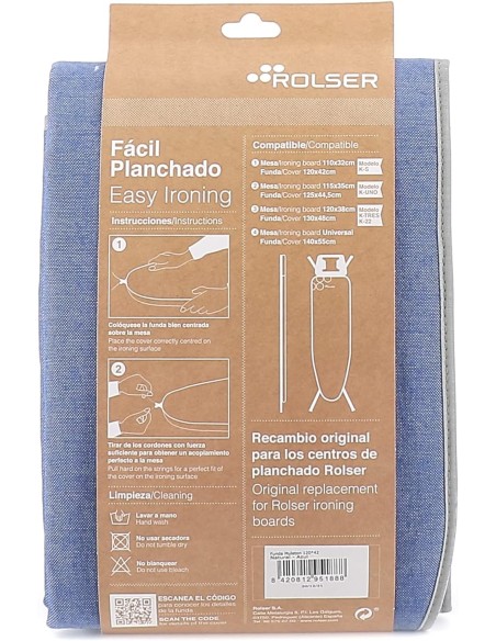 Funda Rolser Fur 002 con muletón Natural azul