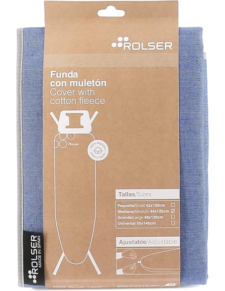Funda Rolser Fur 002 con muletón Natural azul