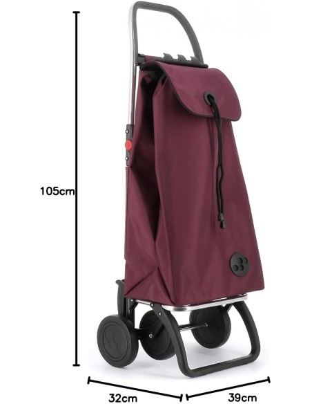 Carro Rolser I-MAX MF 4 Ruedas plegables burdeos