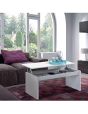 Mesa de Centro Elevable Blanca