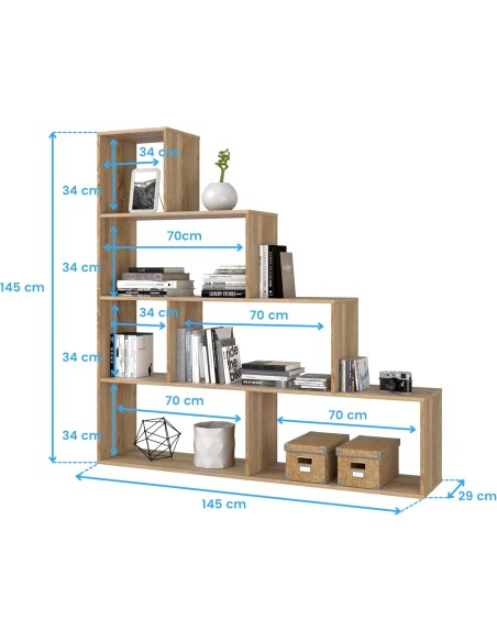 Estantería Modular Mulk Roble Canadian
