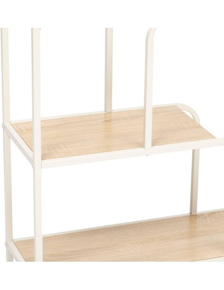 Estantería Curvy con 4 Niveles de Metal y MDF