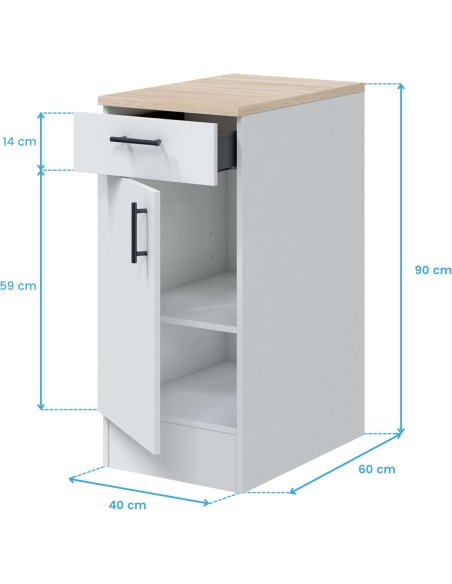 Módulo Bajo de Cocina Kira 40 cm