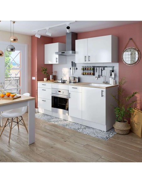 Módulo Alto de Cocina Kira 60 cm Blanco Brillo