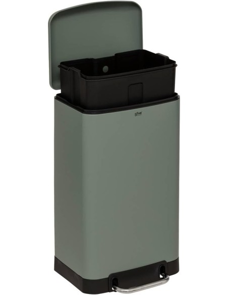 Cubo de Basura Cocina 30L 5Five Ariane Verde