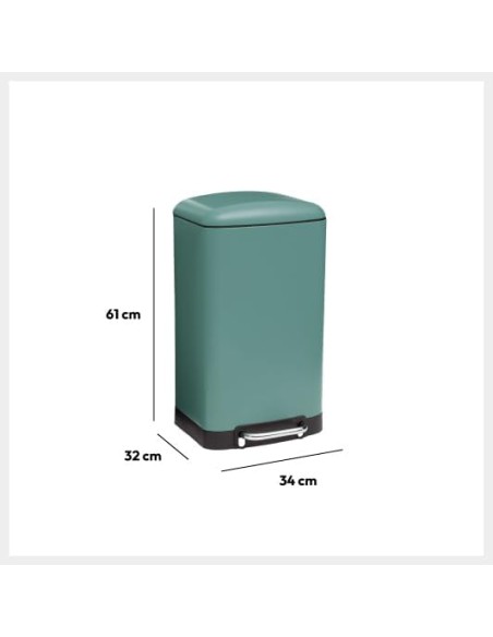 Cubo de Basura Cocina 30L 5Five Ariane Verde