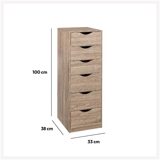 Cajonera Writer con 6 cajones