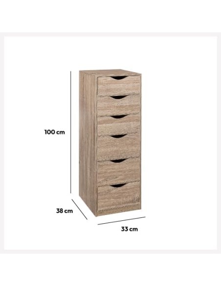Cajonera Writer con 6 cajones