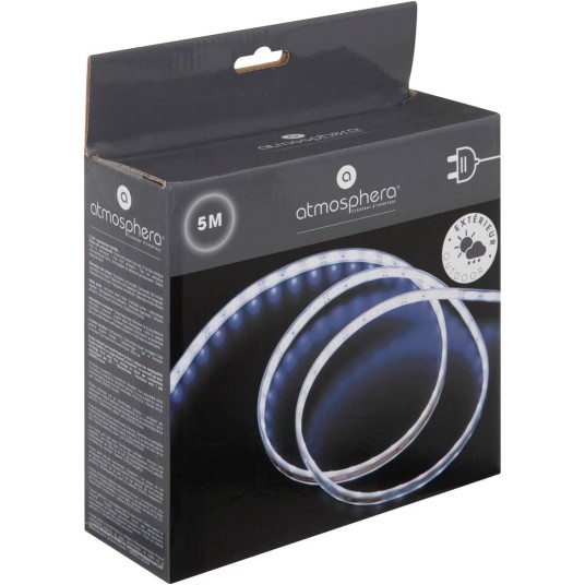 Cinta LED blanca para exteriores 500 cm Atmosphera