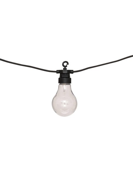 Guirnalda solar exterior con 10 luces LED vintage