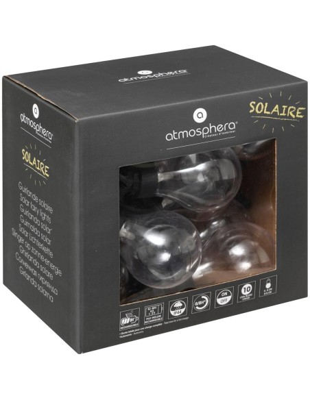 Guirnalda solar exterior con 10 luces LED vintage