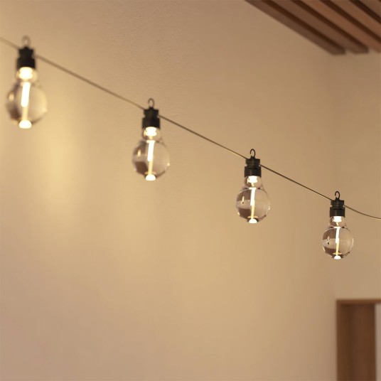 Guirnalda solar exterior con 10 luces...