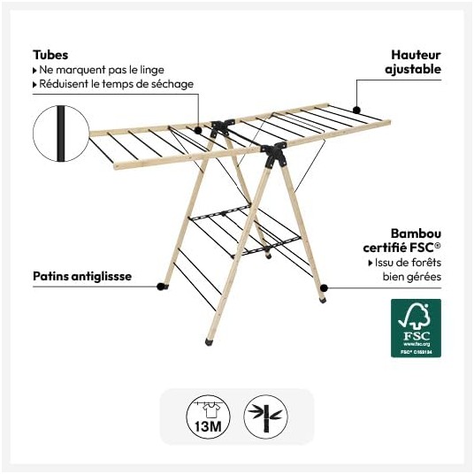 Tendedero puente plegable 13 m –...