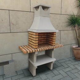 Barbacoa de obra X-Art I vista frontal