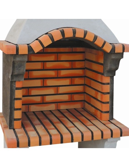 Barbacoa de obra Crook I con mini bancada