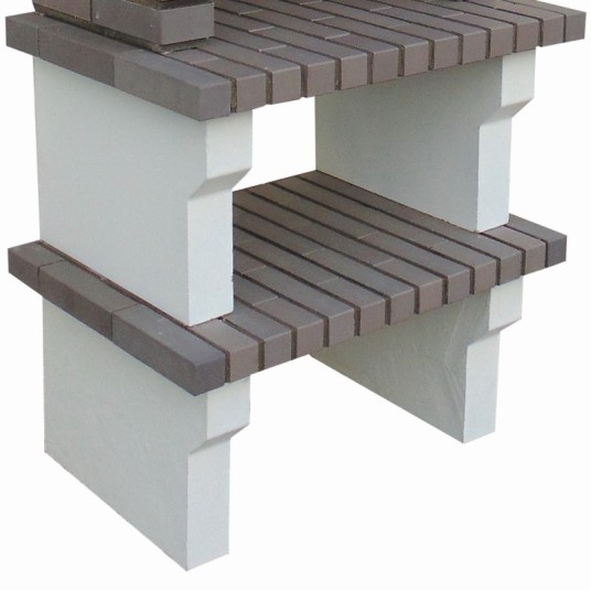 Barbacoa de Obra Gray 797 con 2 baldas