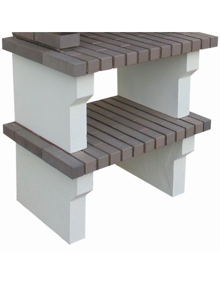 Barbacoa de Obra Gray 797 con 2 baldas