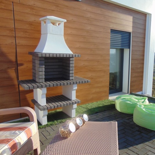 Barbacoa de Obra Gray 797 con 2 baldas