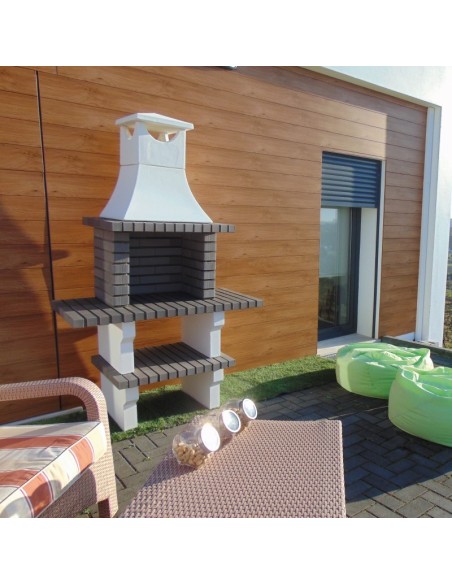 Barbacoa de Obra Gray 797 con 2 baldas