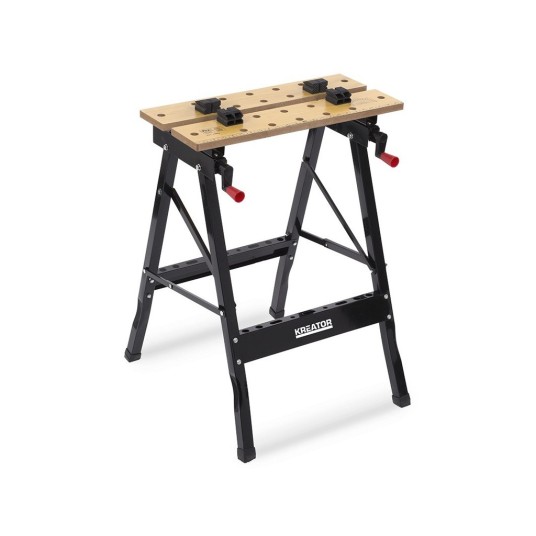 Banco de trabajo plegable VARO KRT672001 acero negro