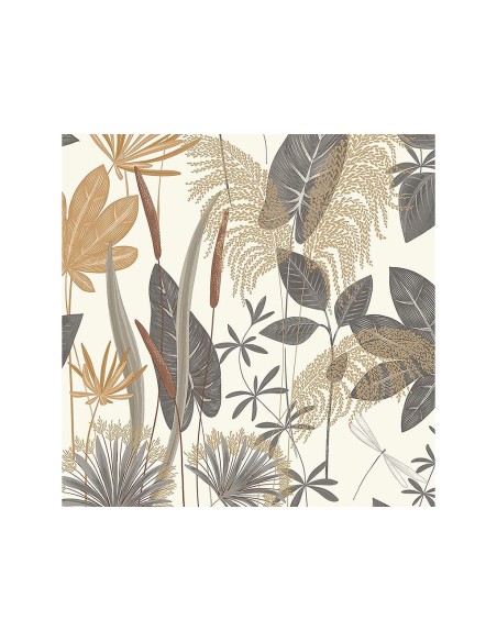 Papel pintado Hojas motivo floral y vegetal