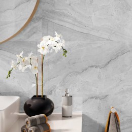 Paneles SPC Ash Grey instalados en cocina