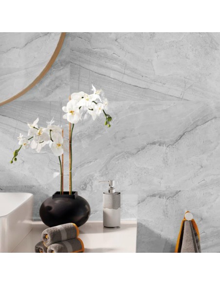Paneles SPC Ash Grey instalados en cocina