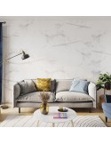 Paneles SPC Calacatta Snow instalados en cocina