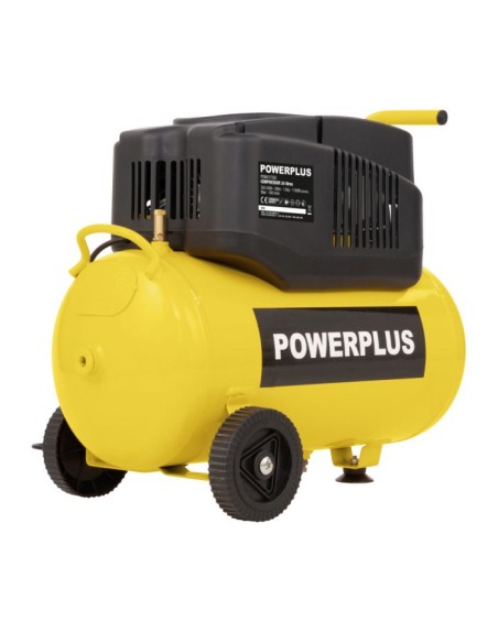 Compresor sin aceite Powerplus POWX17250 1200W 24 litros con ruedas