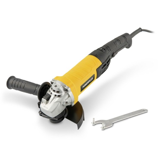 Amoladora angular Powerplus 1000 W con disco Ø125 mm y protector de seguridad