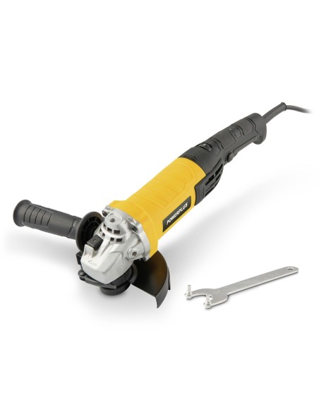 Amoladora angular Powerplus 1000 W con disco Ø125 mm y protector de seguridad