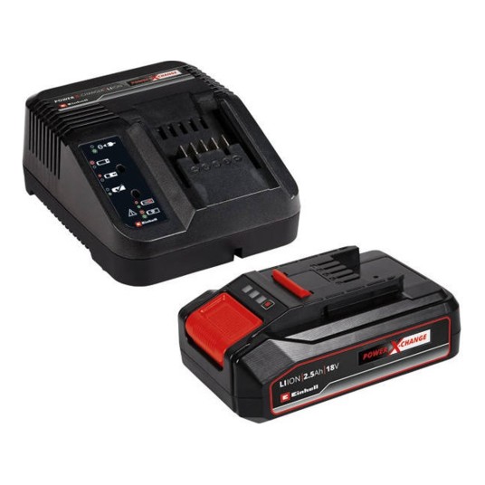 Starter Kit Einhell Power X-Change 18 V 2,5 Ah con batería y cargador rápido
