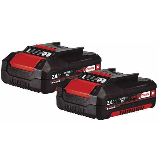 Baterías Einhell Power X-Change TWIN-PACK 2x 18 V 4,0 Ah para herramientas de jardín y taller