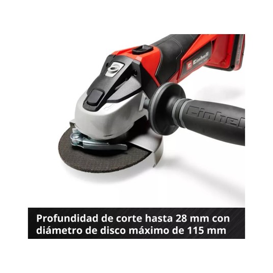 Amoladora angular a batería Einhell...