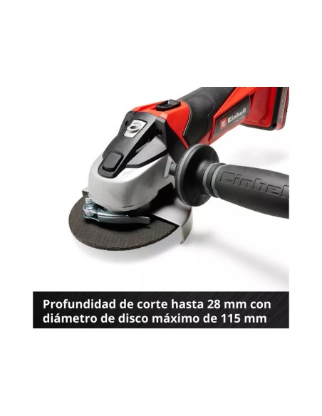 Amoladora angular a batería Einhell TE-AG 18/115 Li