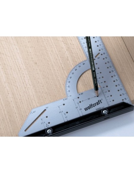 Escuadra universal Wolfcraft para medir, trazar y dibujar en carpintería