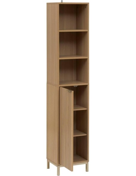 Mueble alto de baño vertical – Efecto madera