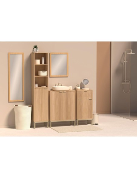 Mueble alto de baño vertical – Efecto madera
