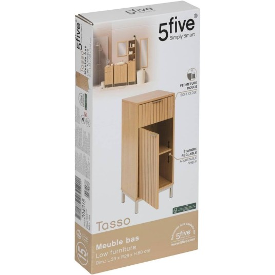 Mueble bajo lavabo compacto con cajón