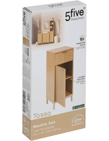 Mueble bajo lavabo compacto con cajón
