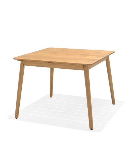 Set comedor NASSAU negro con mesa cuadrada