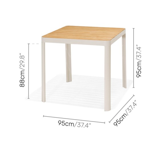 Set comedor jardín Portals 4 plazas