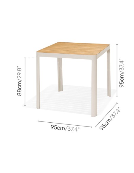 Set comedor jardín Portals 4 plazas