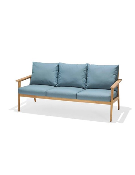Conjunto de jardín EVE de teca FSC con sofá 3 p. y mesa