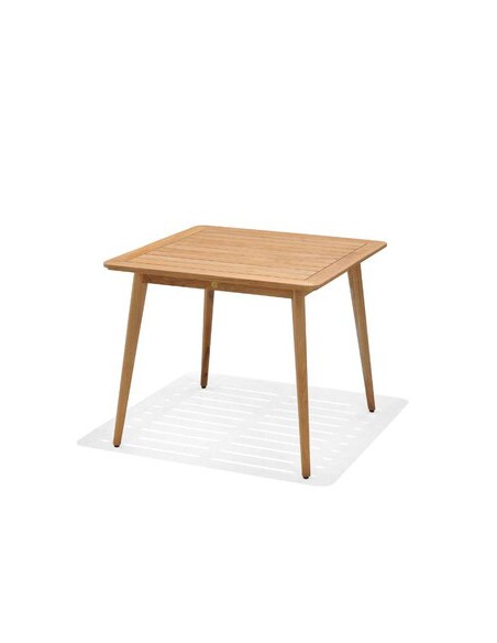 Conjunto comedor EVE de teca FSC mesa + 4 sillas