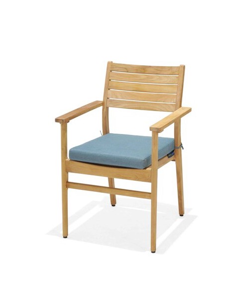 Conjunto comedor EVE de teca FSC mesa + 4 sillas
