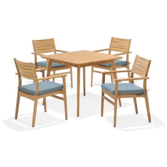 Conjunto comedor jardín EVE de teca FSC